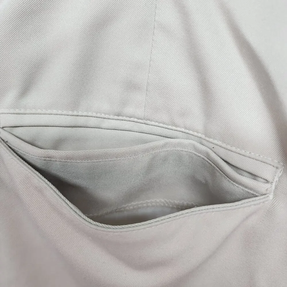 Walter Hagen Men 34x28 Beige Khaki Flat Front Cuffed Dress Pants Trousers Career - Picture 8 of 15